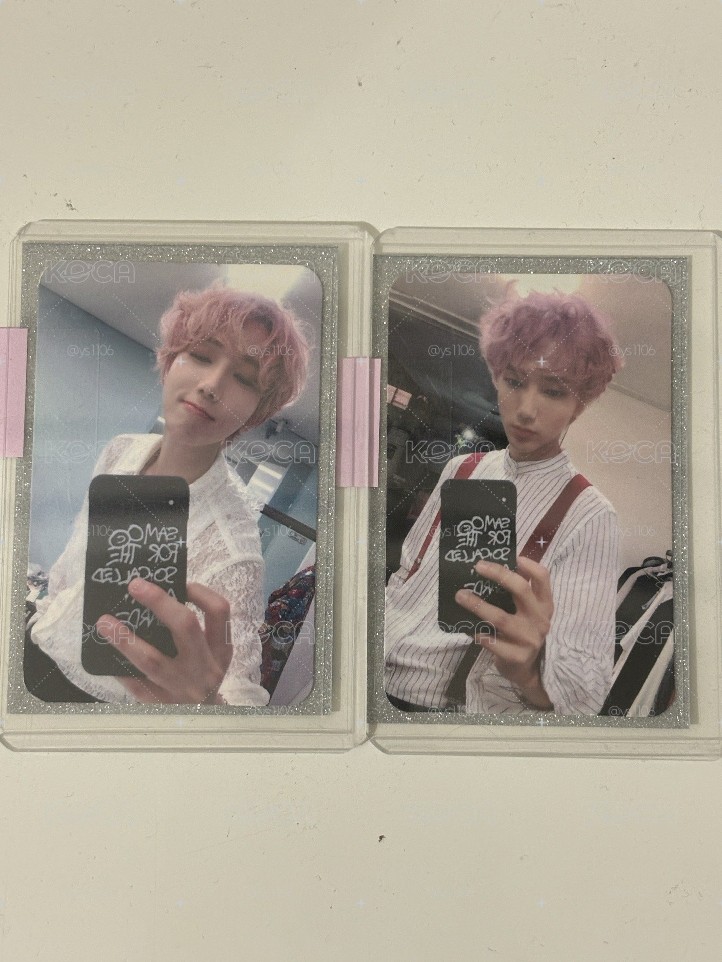 SUPER JUNIOR 藝聲 迷三小卡 magic pink