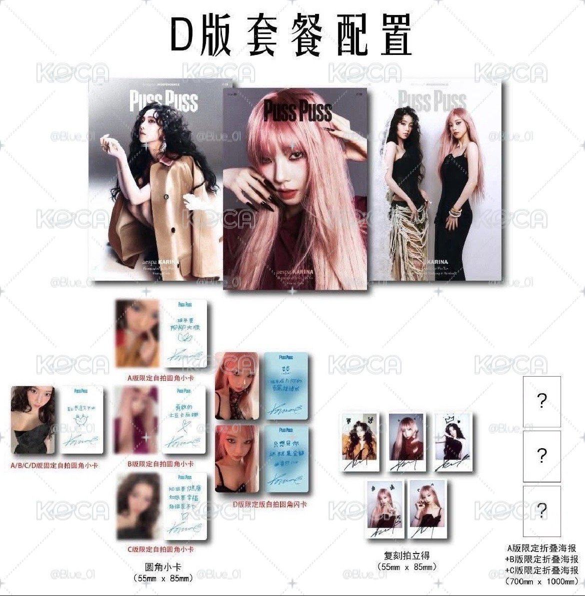 Karina pusspuss雜誌D版套餐 