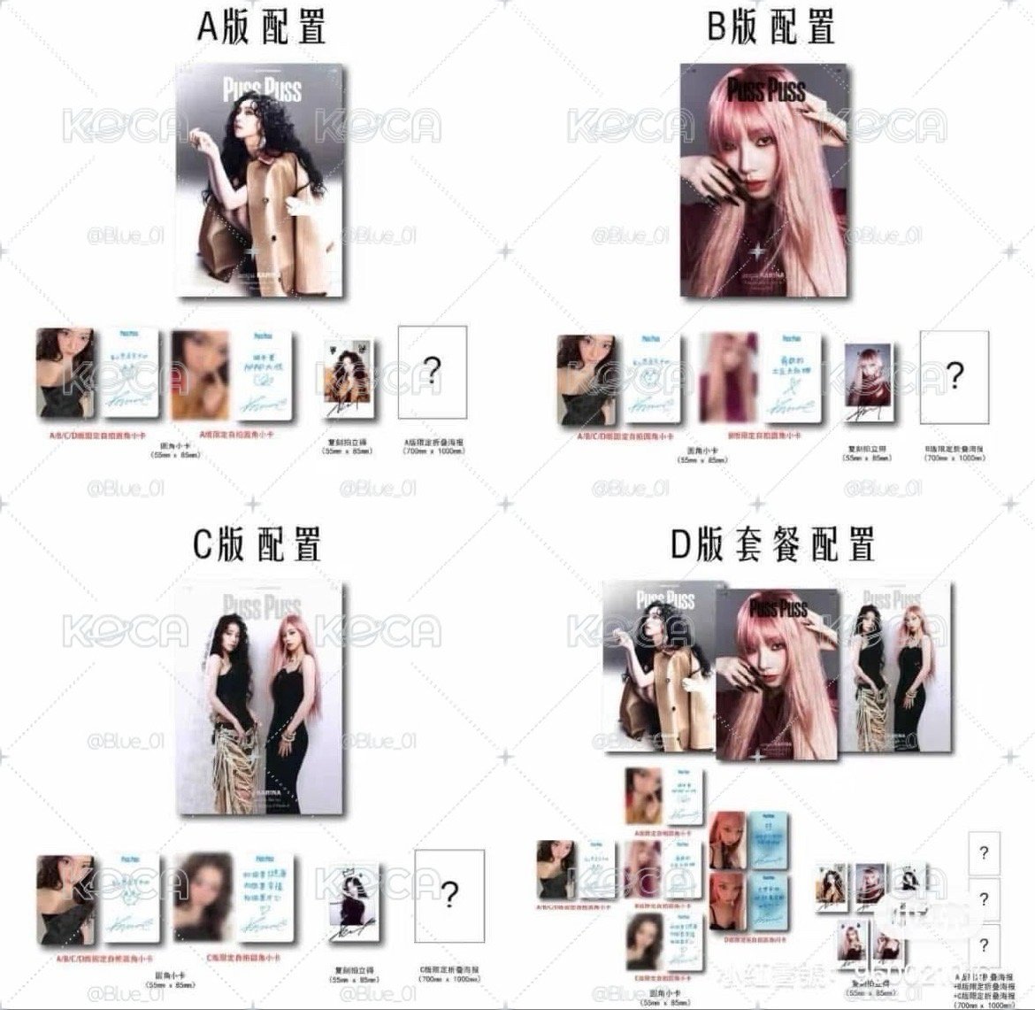 Karina pusspuss雜誌D版套餐 