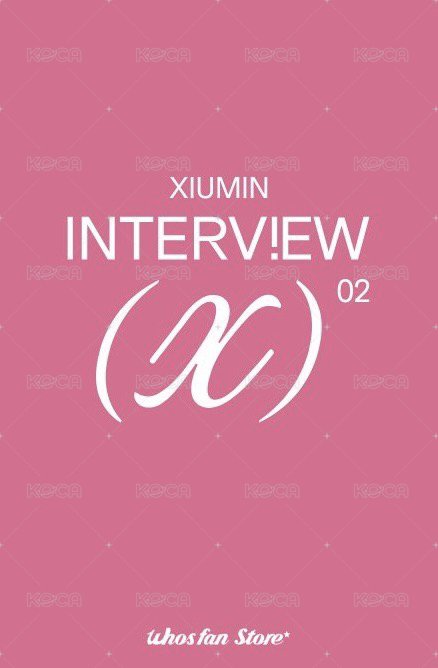 Interview X wf 線上 簽售卡  背面