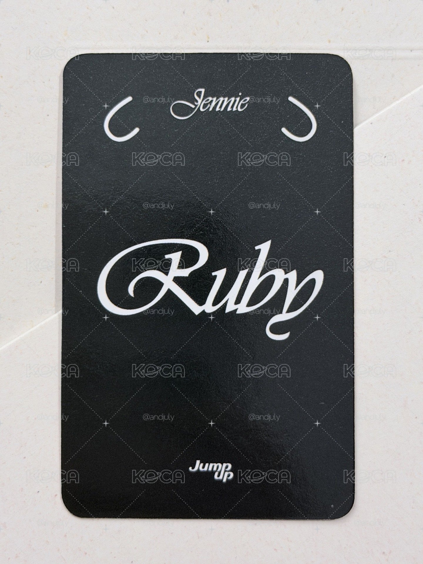 JENNIE Ruby JU幸運卡