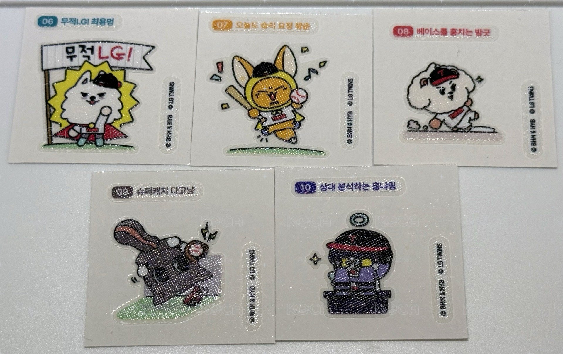 角巴兔滿額貼紙一套五張