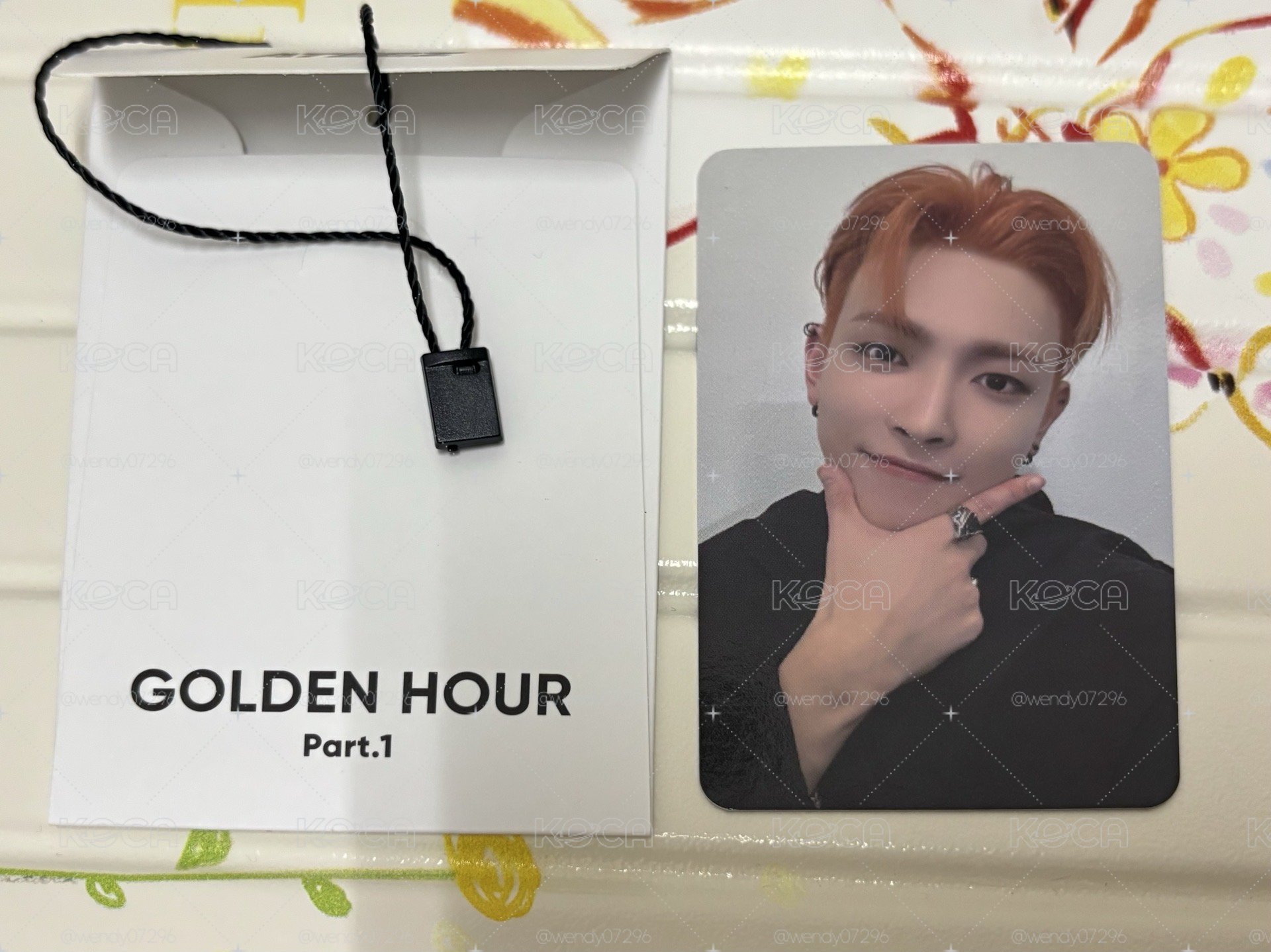 ATEEZ GOLDEN HOUR : Part.1 Pop up 快閃店WORK 棒球帽周邊卡 弘中