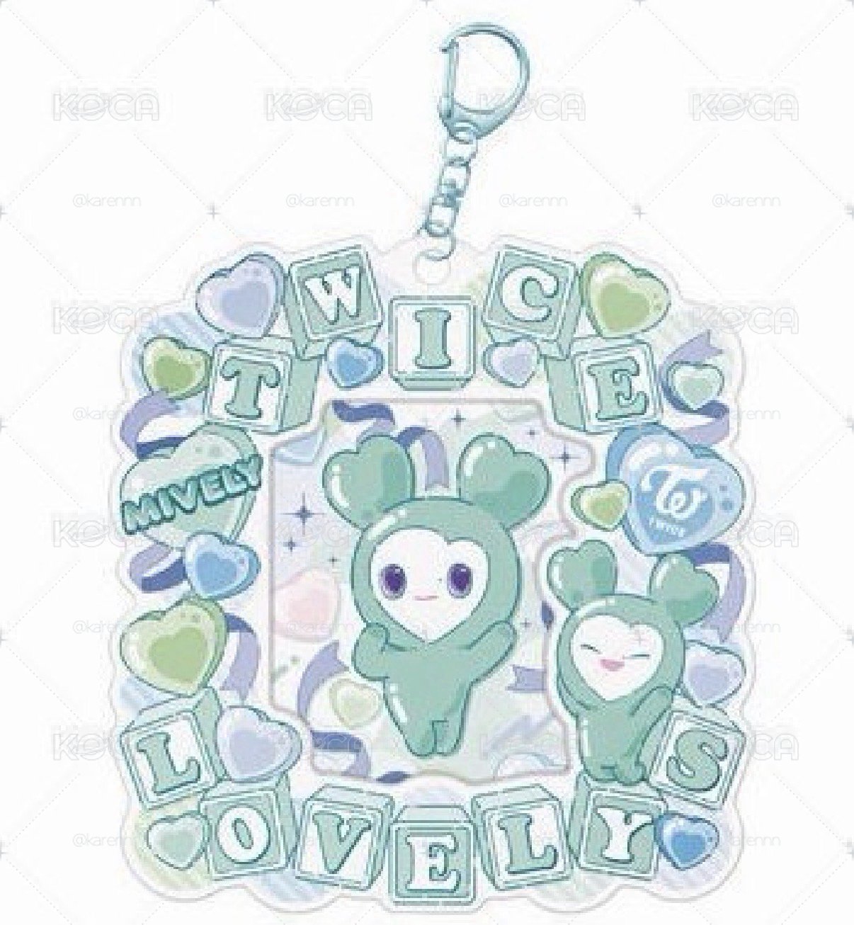 萬代食玩 TWICE LOVELYS 卡套MIVELY