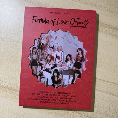 TWICE 正規三Formula of Love:O+T=<3 空專