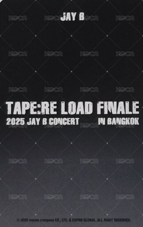 TAPE:RE LOAD 曼谷 滿額卡  背面