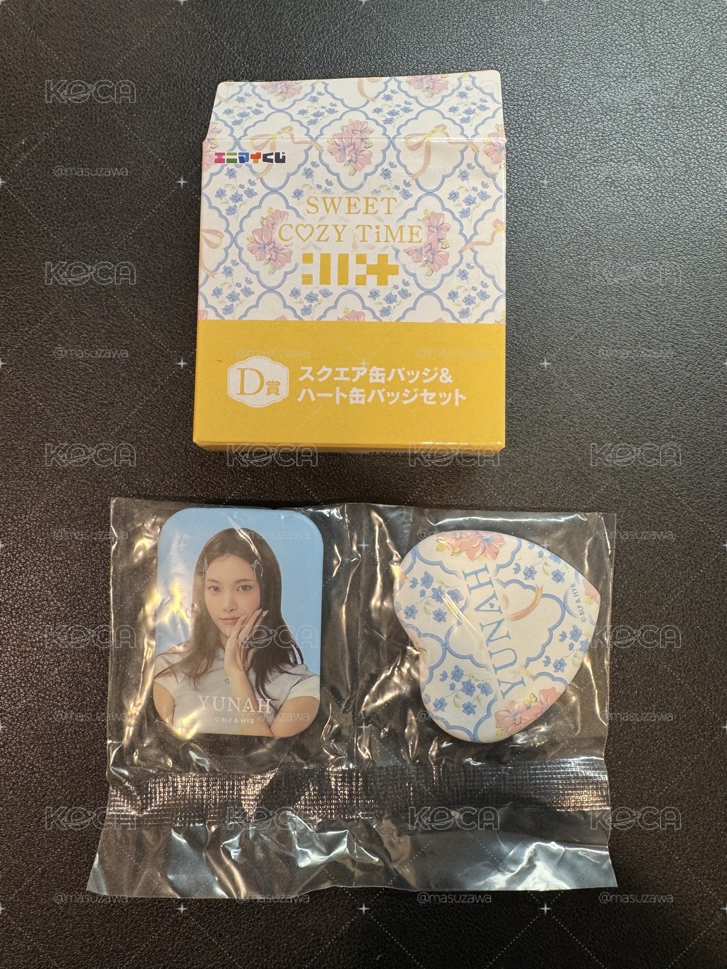 YUNAH 一番賞 立牌 D賞 徽章組
