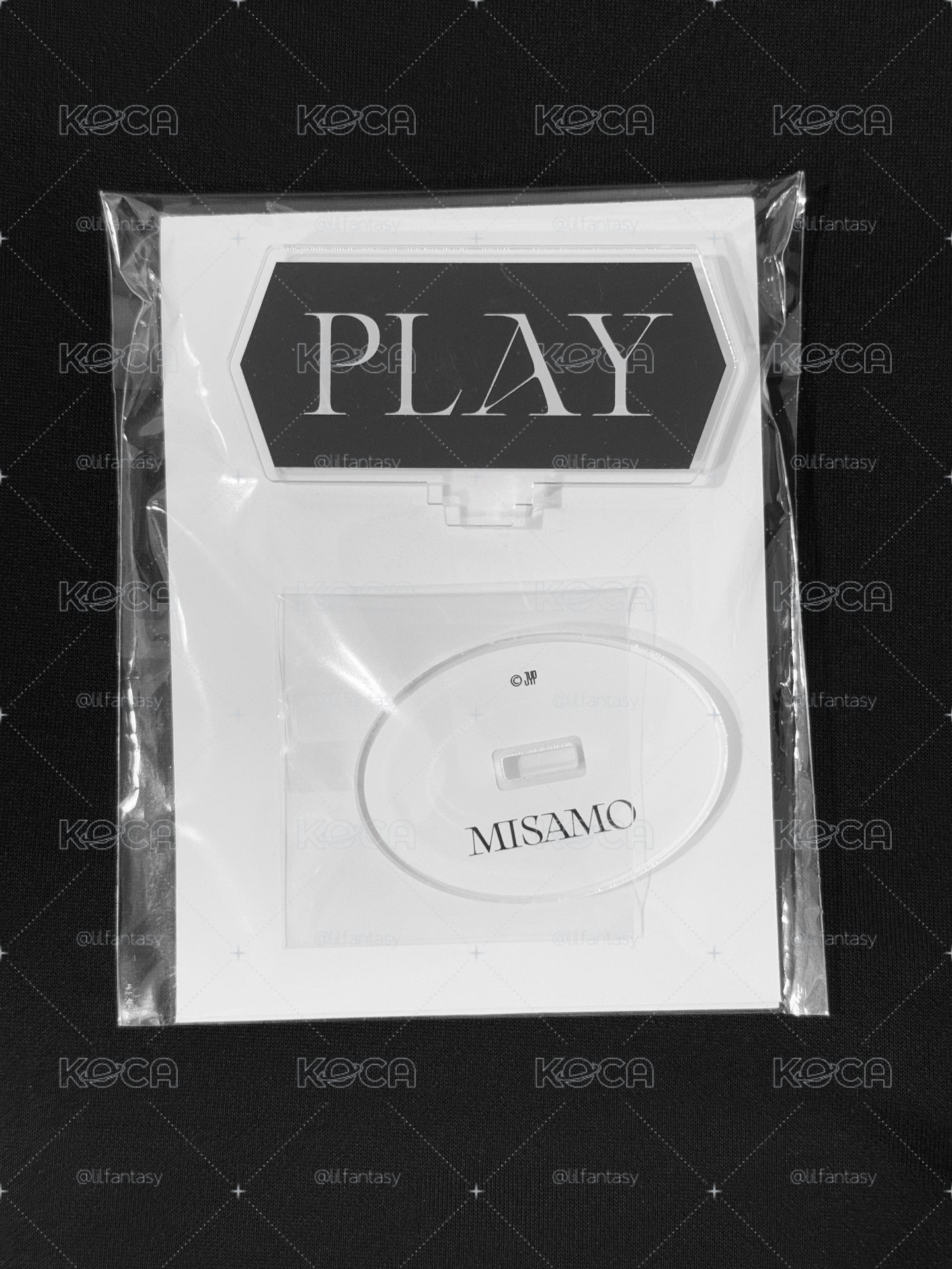 MISAMO PLAY JYP特典立牌架（無小卡）
