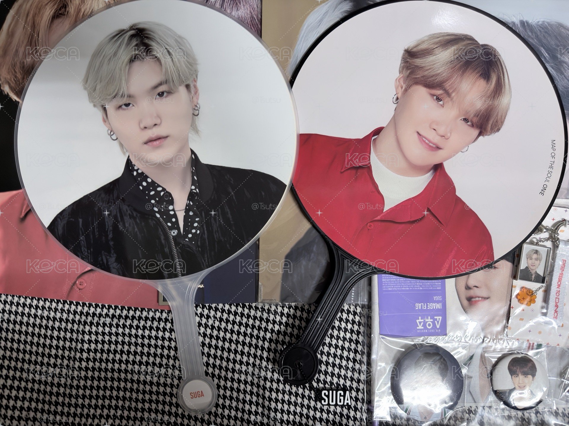 (現貨 整圖出）BTS SUGA 日周 日巡 世巡 相框 大扇 吊飾 小旗子 徽章 吊飾 立牌 演唱會 扇子 大王扇