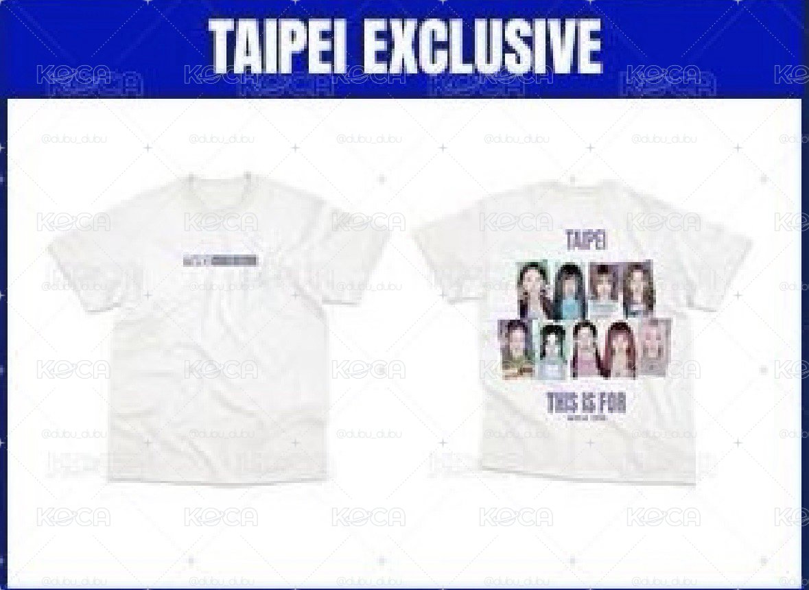 TWICE 台北場城市T 白色款 L號