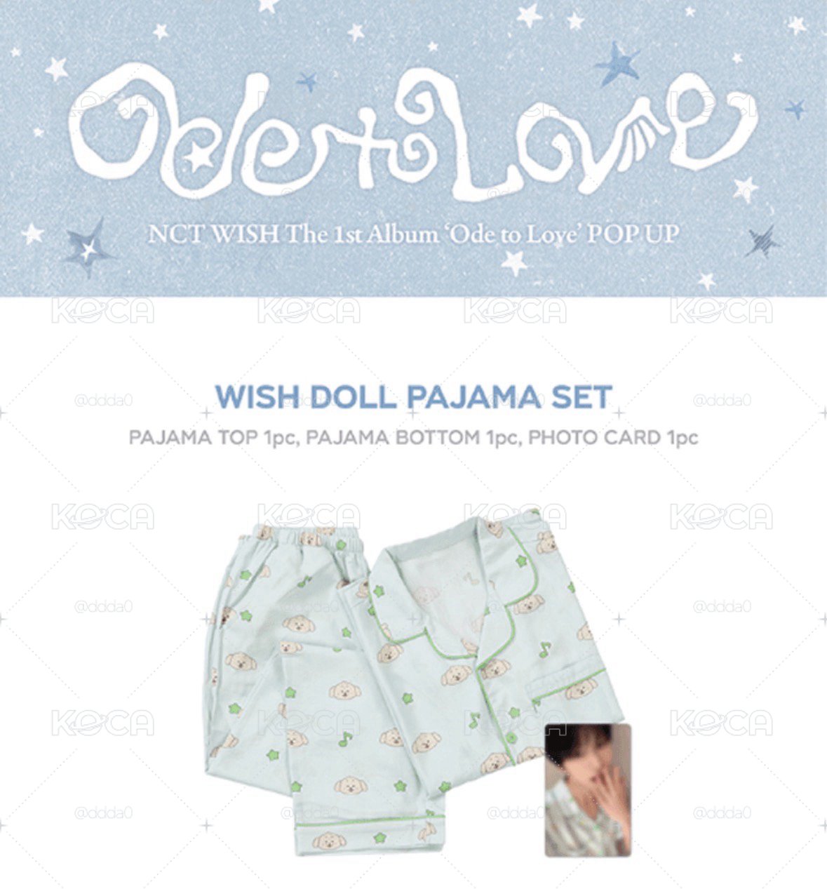 NCT WISH OTL快閃店睡衣線上預購～5/3 21:00