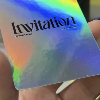 INVITATION 電影卡 隱藏雷射 閃卡櫻