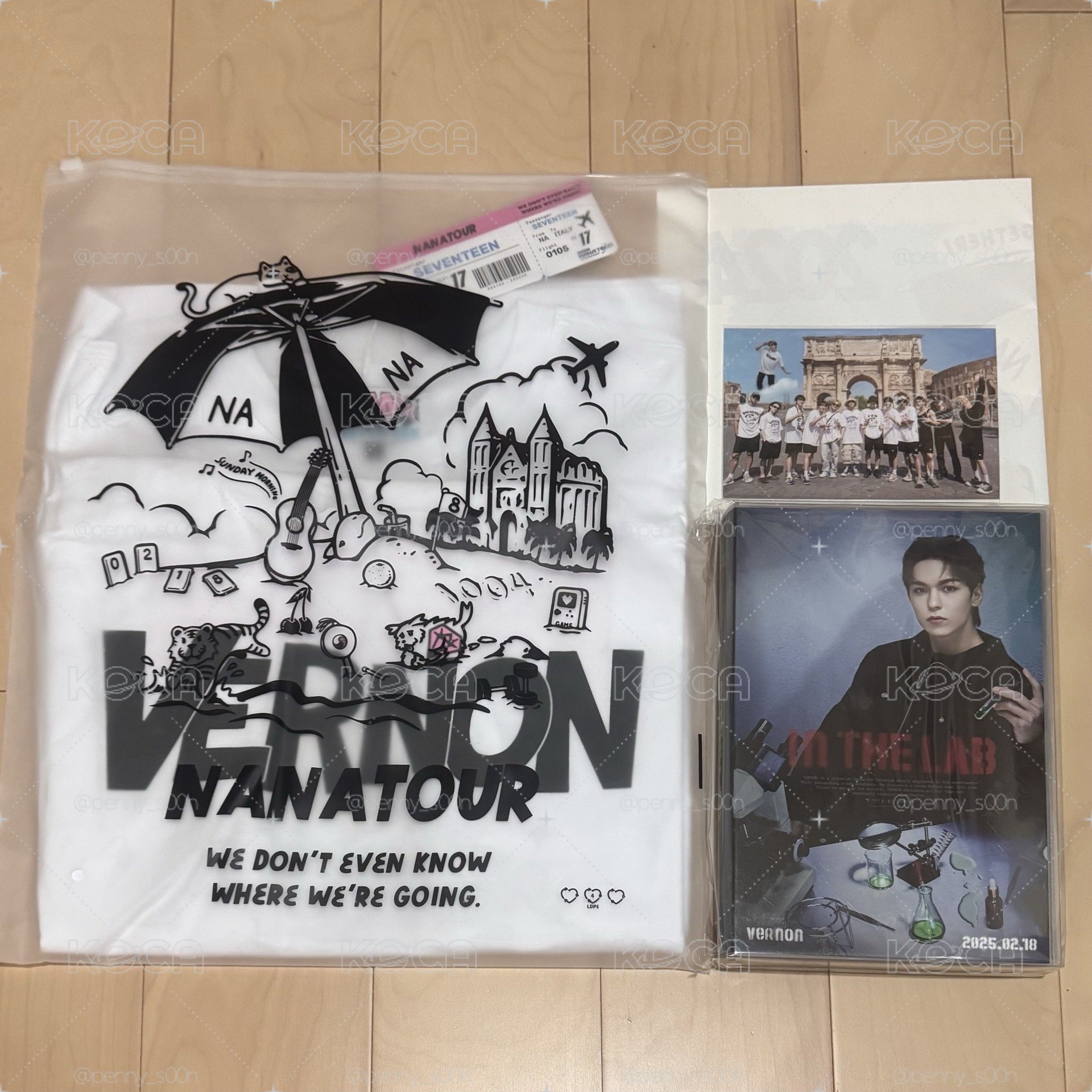 NANA TOUR VERNON name ver. + 生日禮ver.4