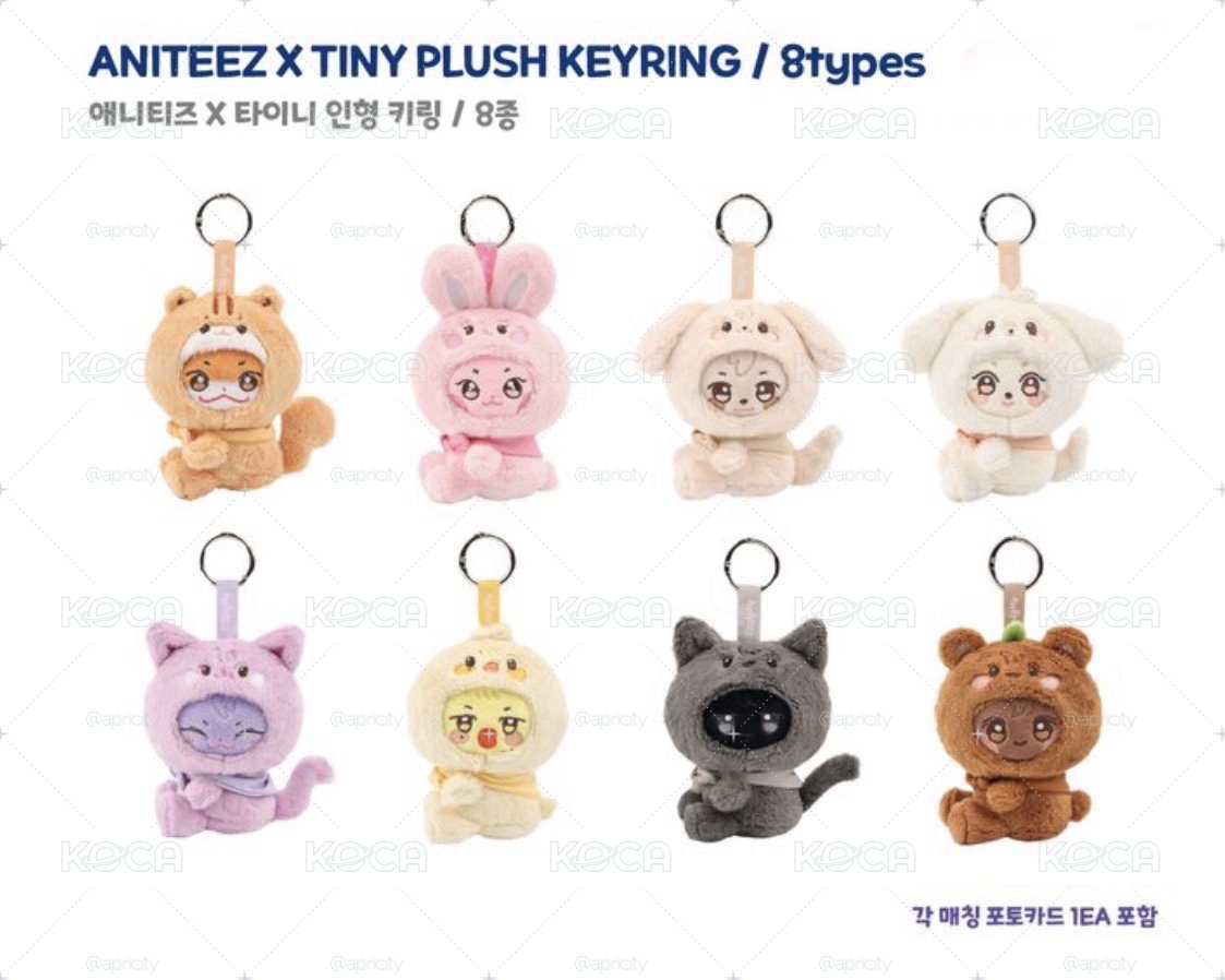 ANITEEZ IN COLOR TINY PLUSH KEYRING(含對應小卡)
