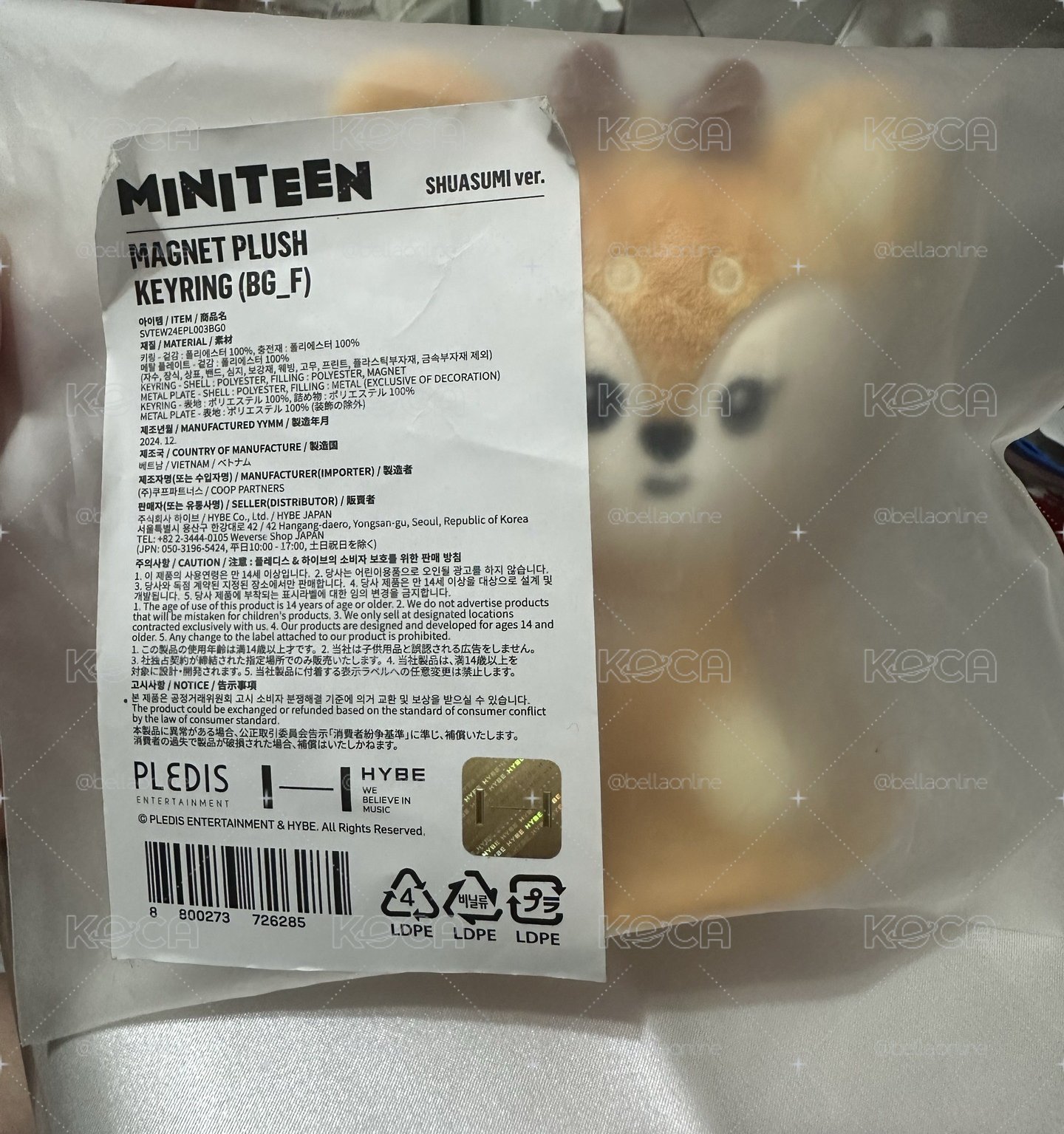 miniteen 秀 磁鐵娃娃