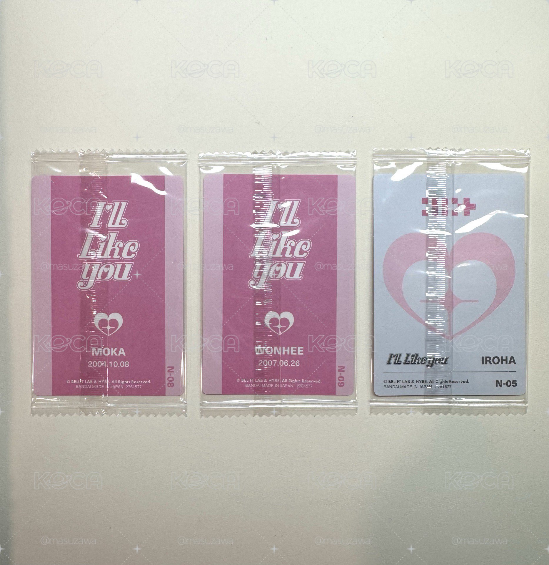 Illit 餅乾貼紙卡 未拆