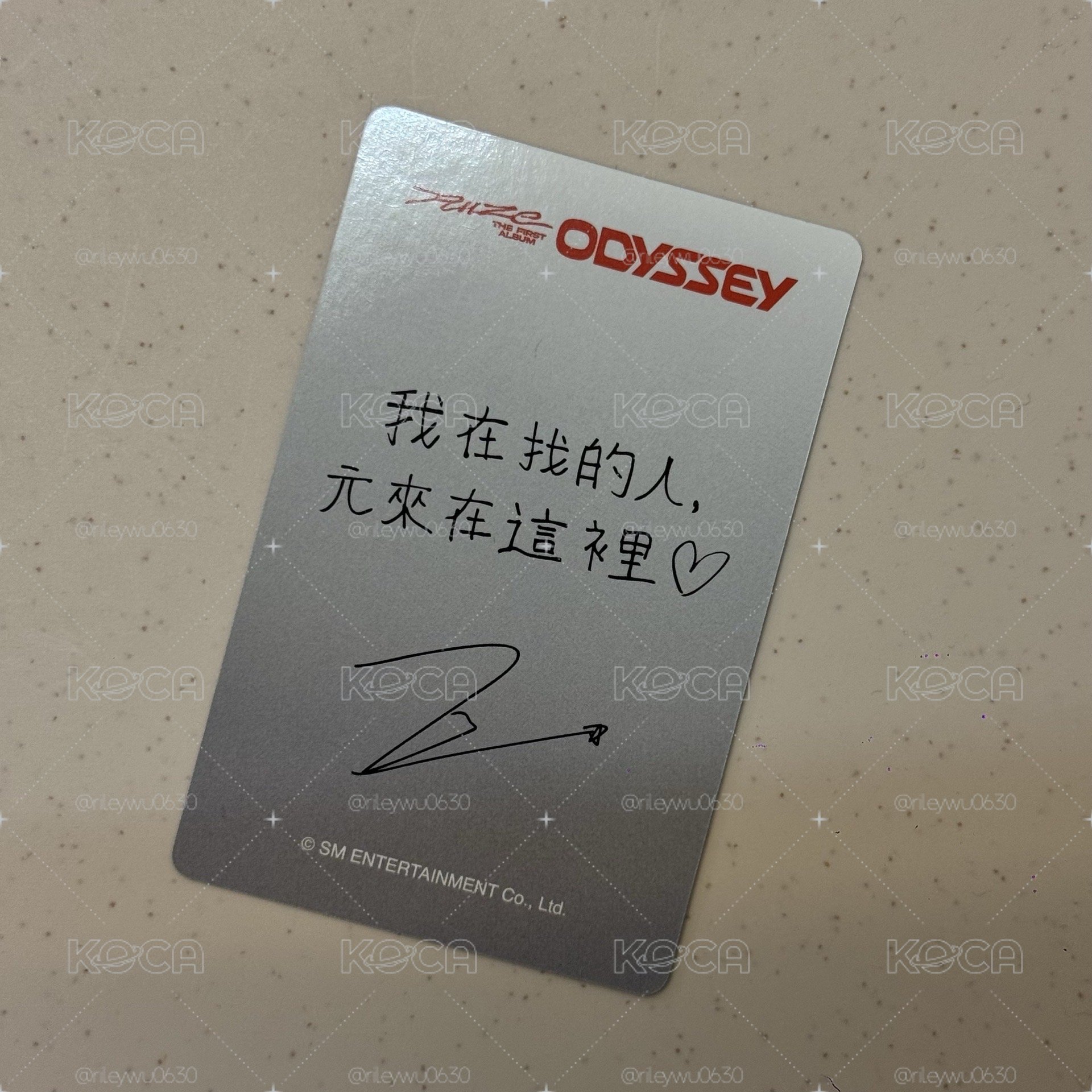 RIIZE ODYSSEY km 台北簽售卡 