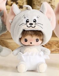 Monchhichi x 湯姆貓與傑利鼠 湯姆貓寶寶 吊娃 