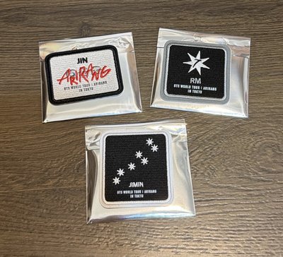 防彈 阿里郎日巡燙印布貼