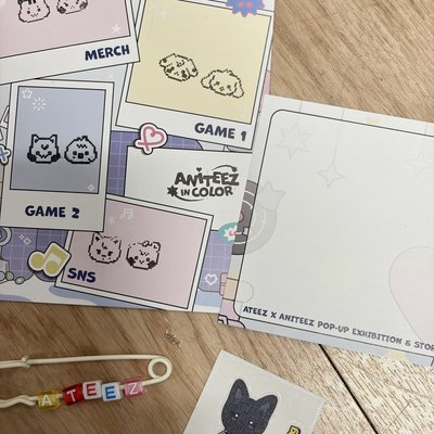 在韓 整圖出 貼紙 串珠別針 蓋章板 留言紙