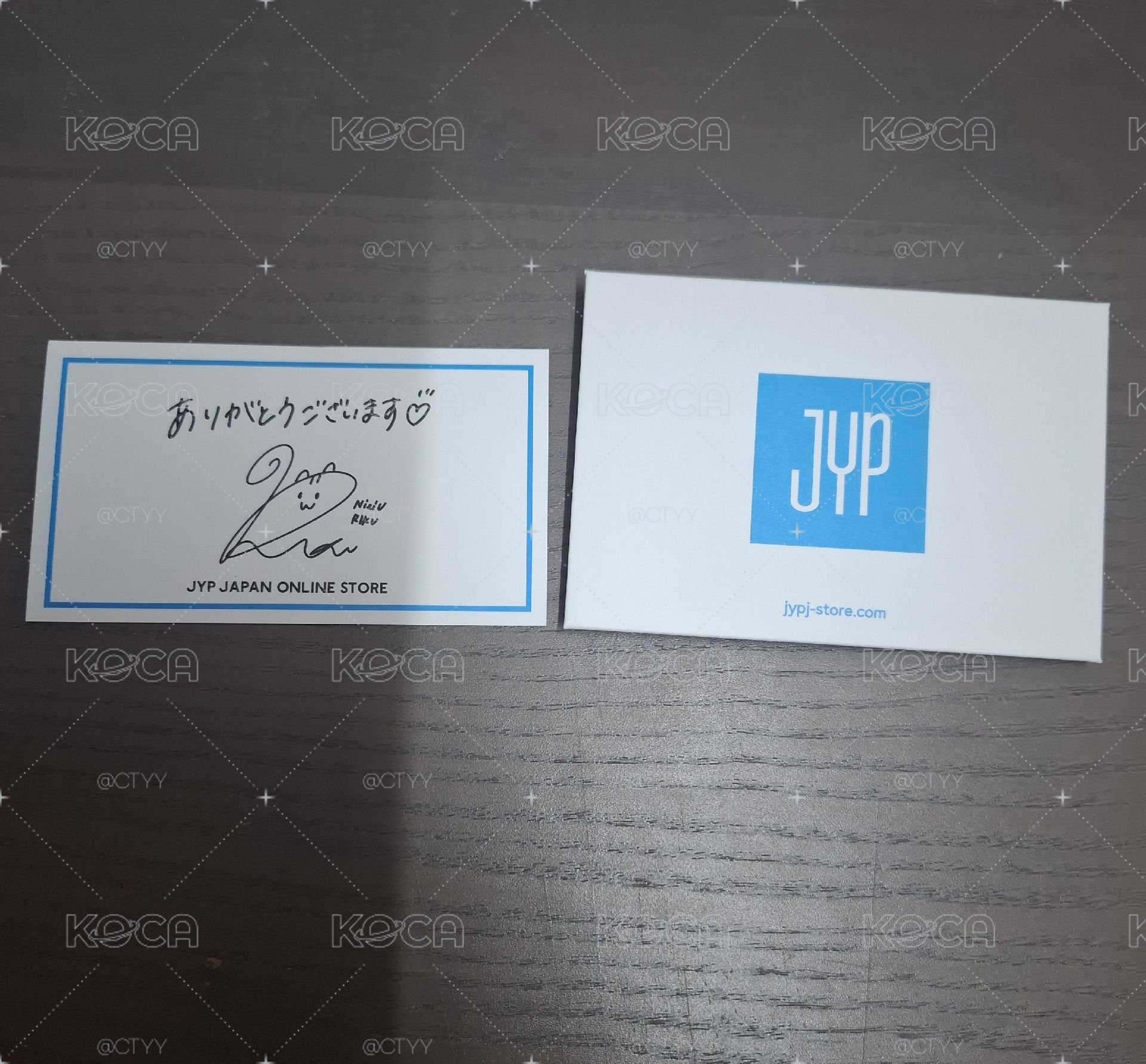 NiziU Riku JYP Japan  滿額卡 手寫滿額謝卡