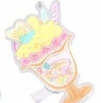 Sanrio 壓克力搖搖樂(紫)  吊飾 布丁狗