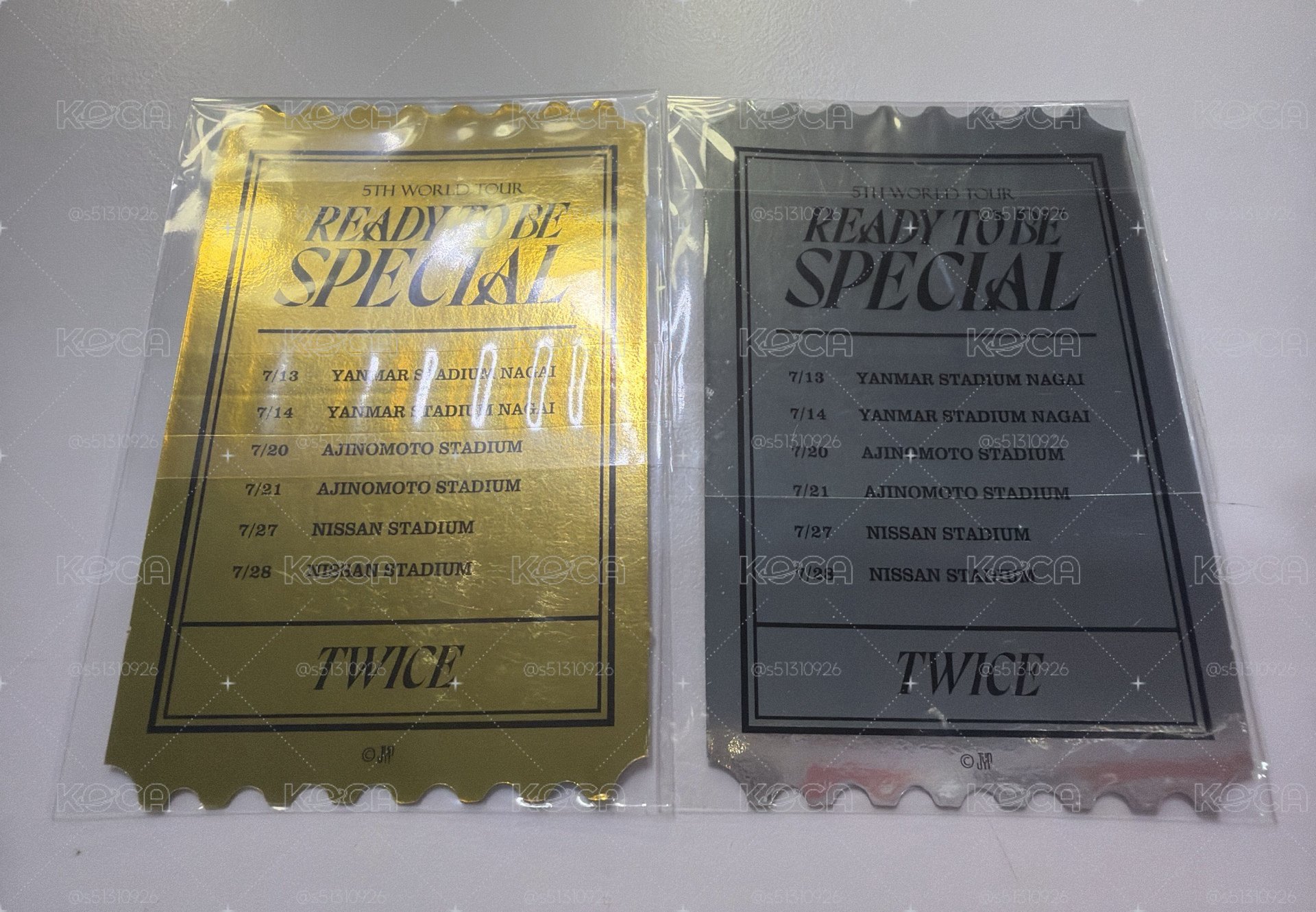 現貨❤️‍🔥TWICE 五巡 RTB 一番賞 南 mina 燙金燙銀 周邊卡 票卡