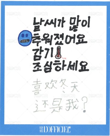 SMTR25時裝閉年刊 雜誌卡 Songha 大卡 背面