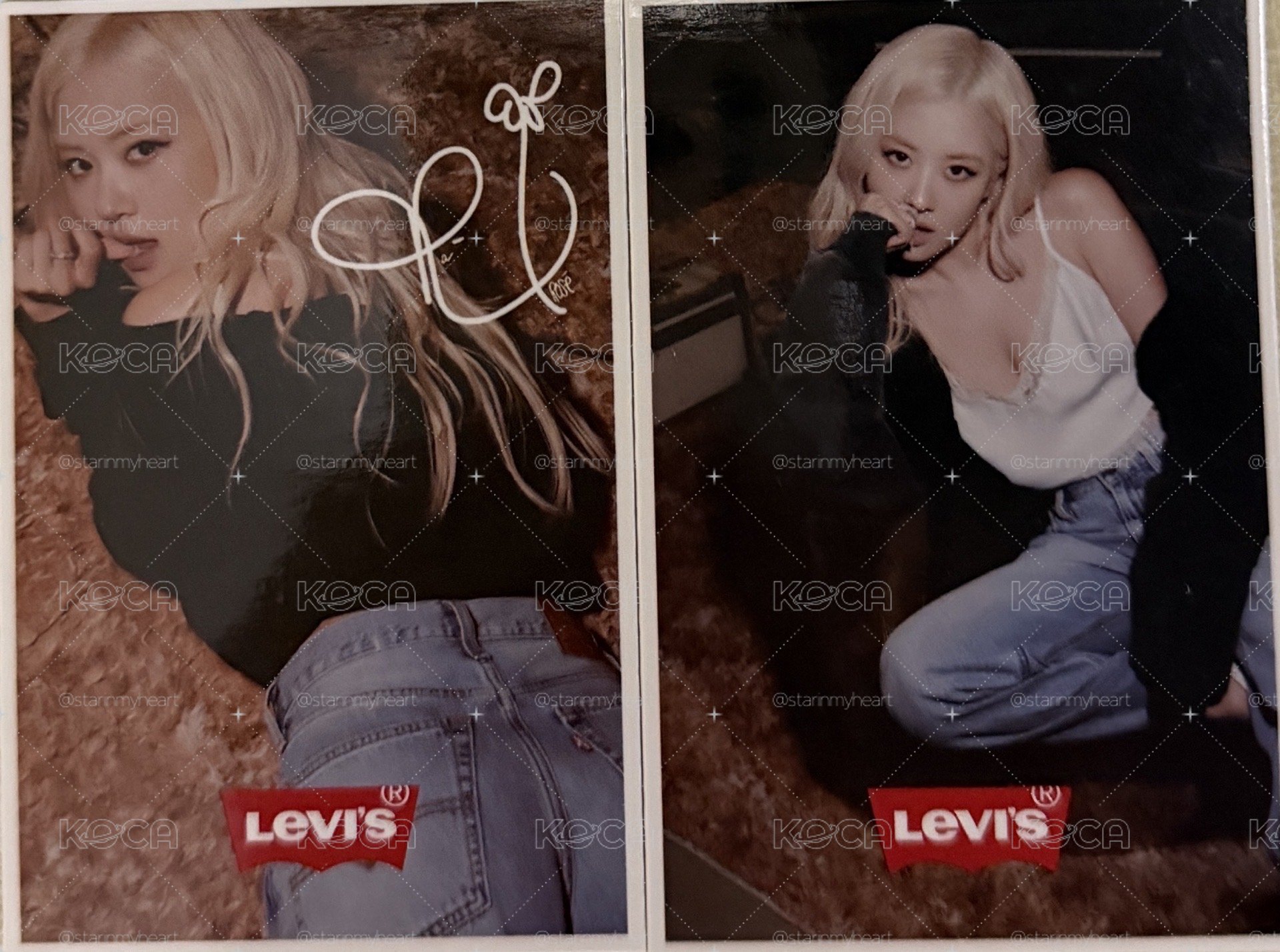 Rosé x levis2張小卡（含隱藏款）