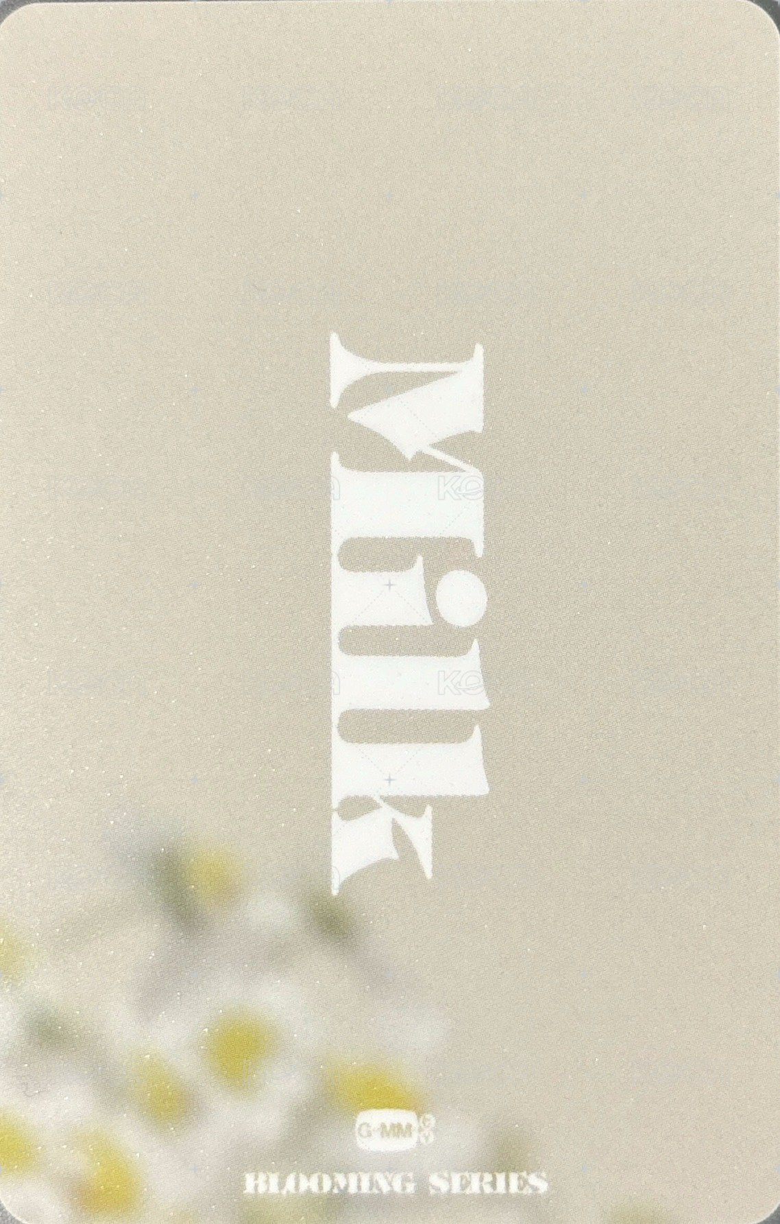 23.5 BLOOMING SERIES 周邊卡 MILK 背面