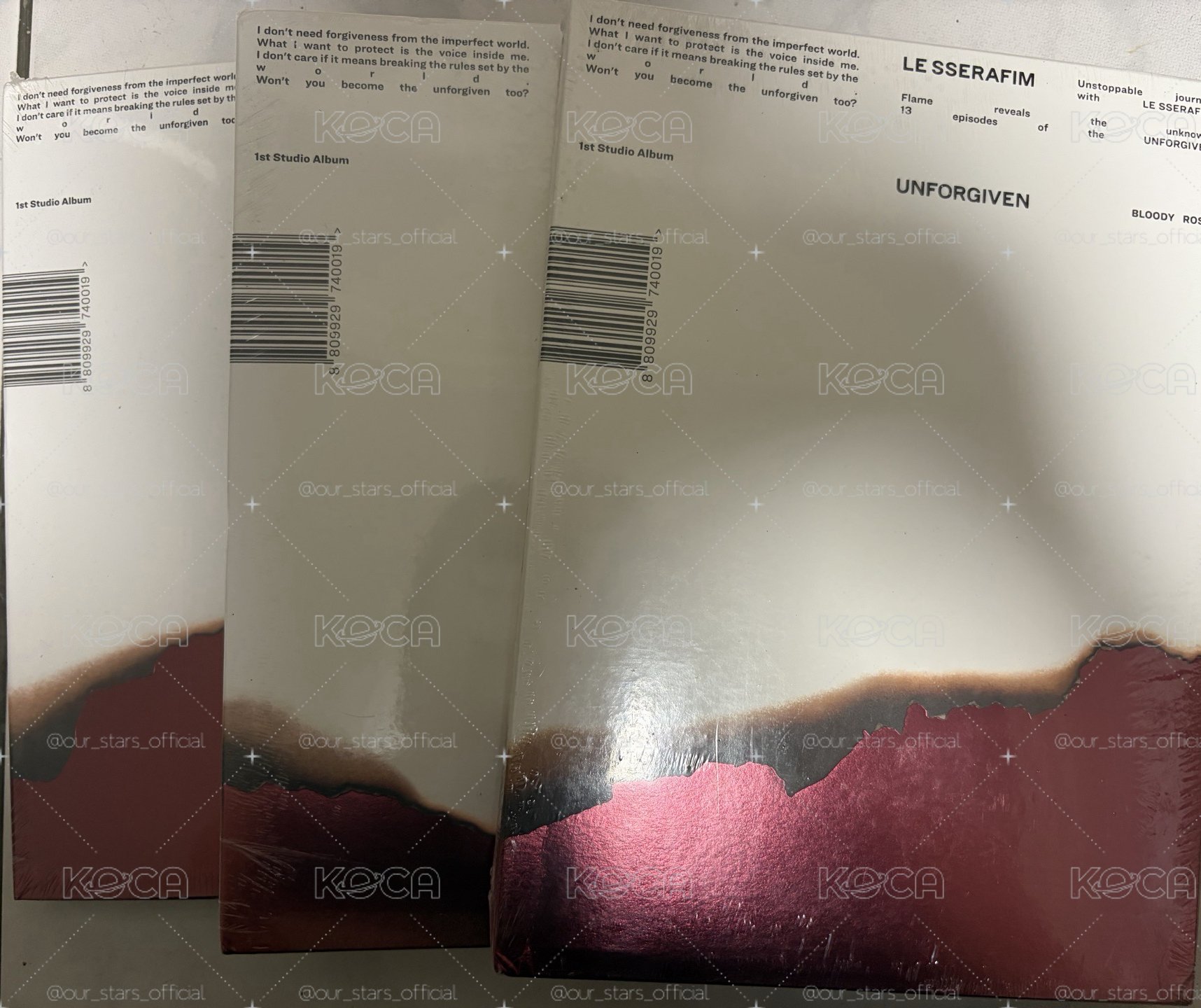 LE SSERAFIM 官方 UNFORGIVEN 未拆專 專輯