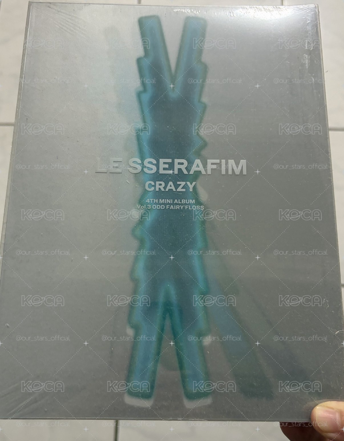 LE SSERAFIM 美國 官方 CRAZY 親筆簽名 專輯 美網