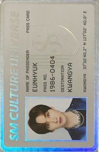 SMTOWN LIVE 2022 周邊卡 護照卡