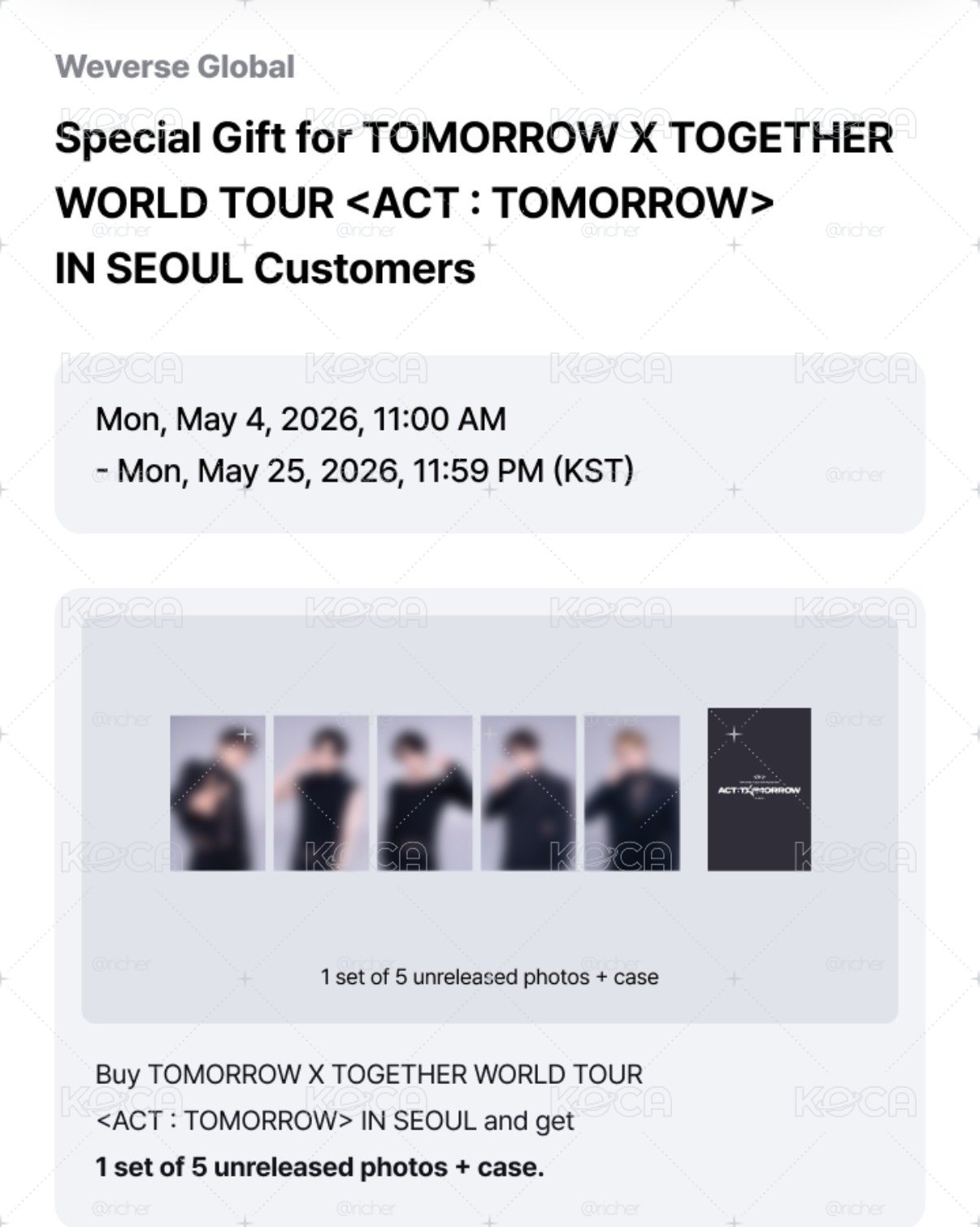 <ACT : TOMORROW> IN SEOULN DVD