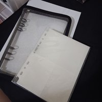 黑色拉鍊卡冊+萌貓啞光3吋四格內頁(7孔)