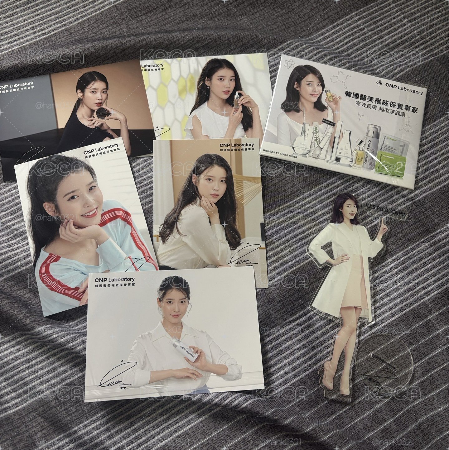 IU CNP 代言 明信片組+小立牌