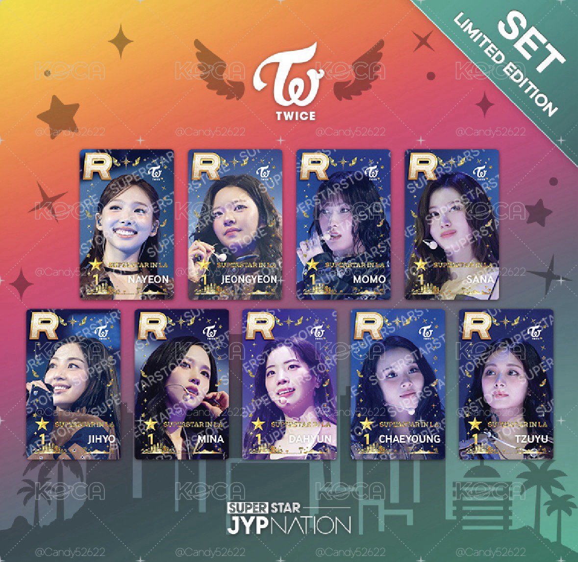 TWICE LA遊戲卡 桃定彩