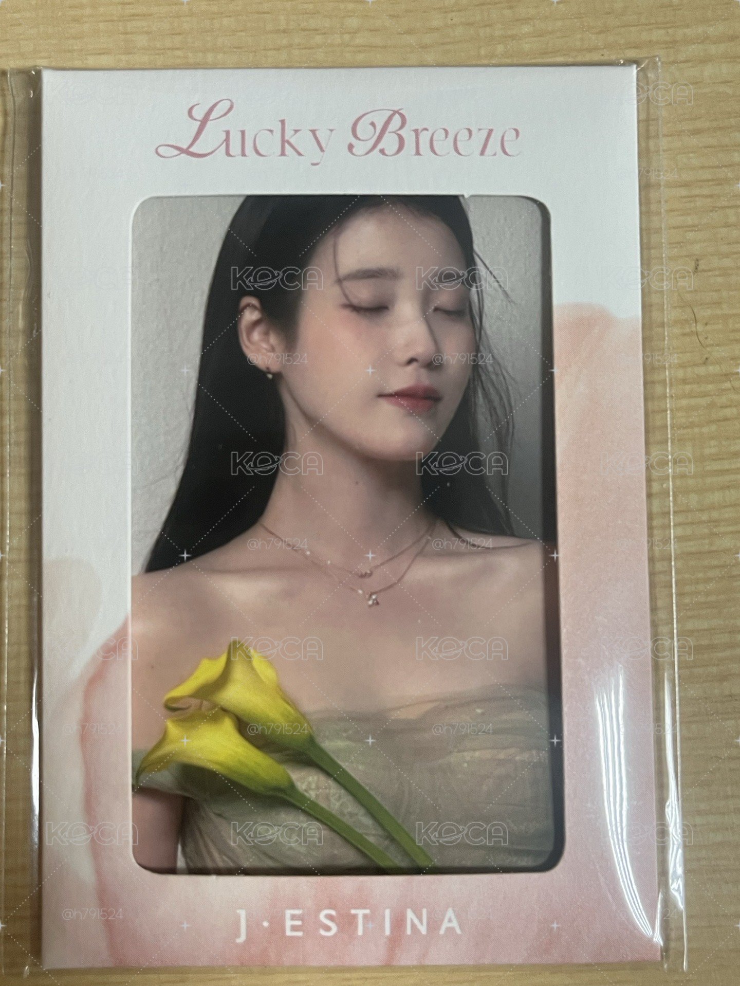 IU 李知恩 J.estina 珠寶小卡 全新未拆