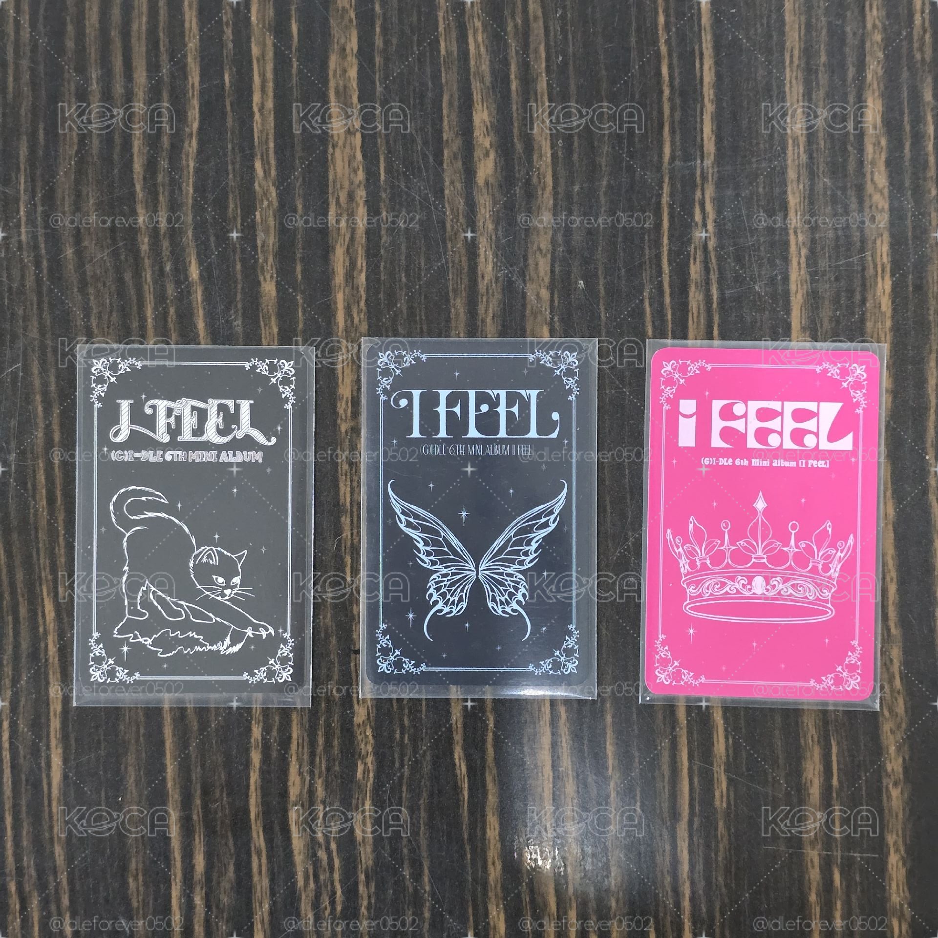 i-dle 迷六 I Feel 國際版 特典卡 專輯卡