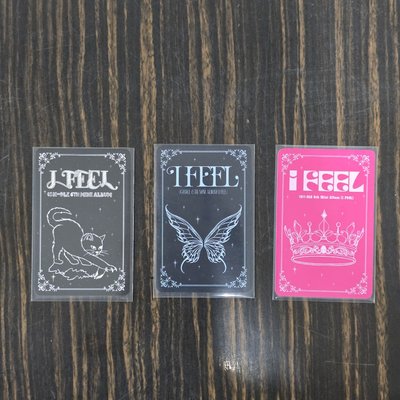 i-dle 迷六 I Feel 國際版 特典卡 專輯卡