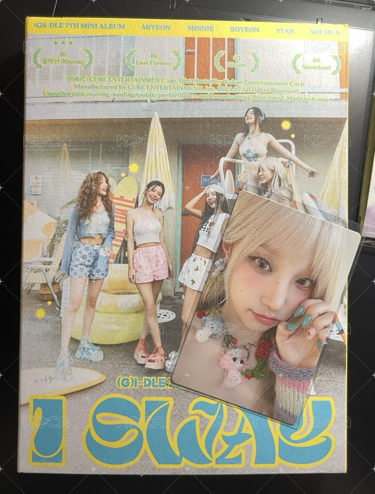 雨琦卡+專輯內容物如下