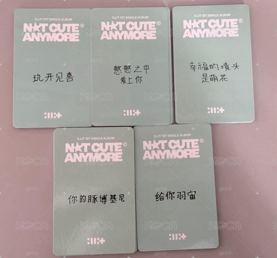 ILLIT 一直娛末簽5.0 中文卡背
