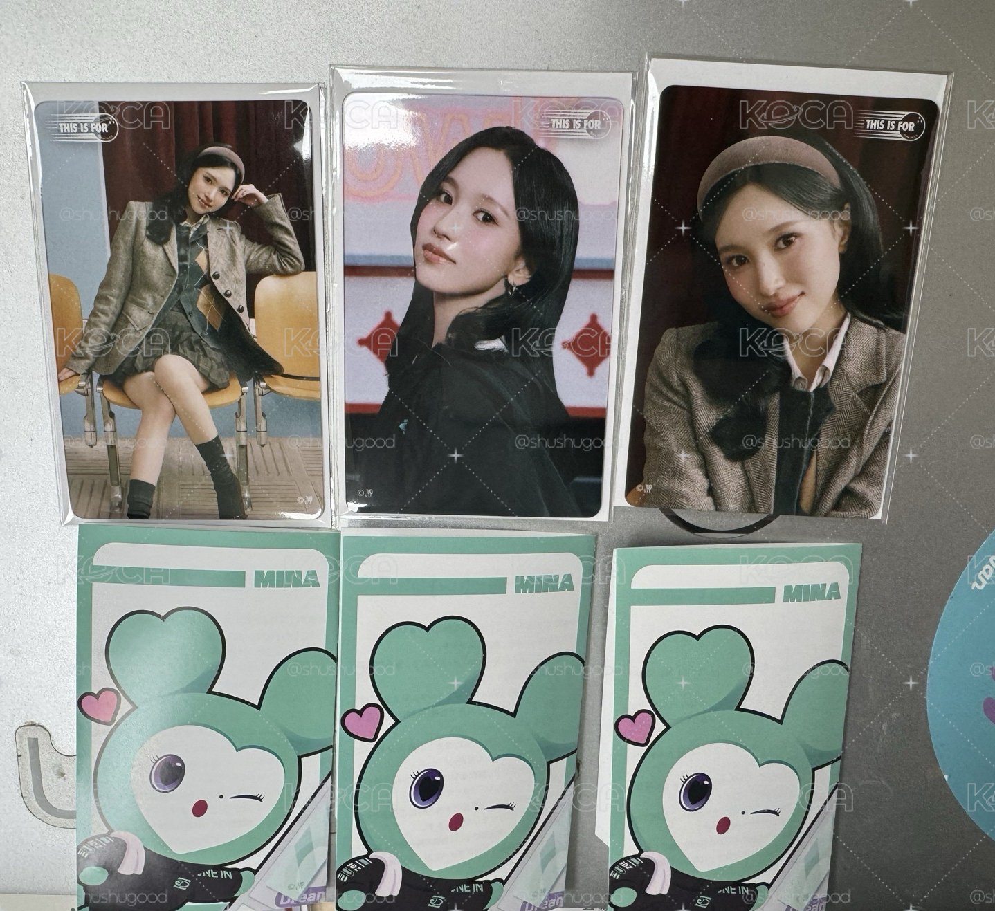 TWICE 新國立 一番賞透卡 Mina組 含籤紙
