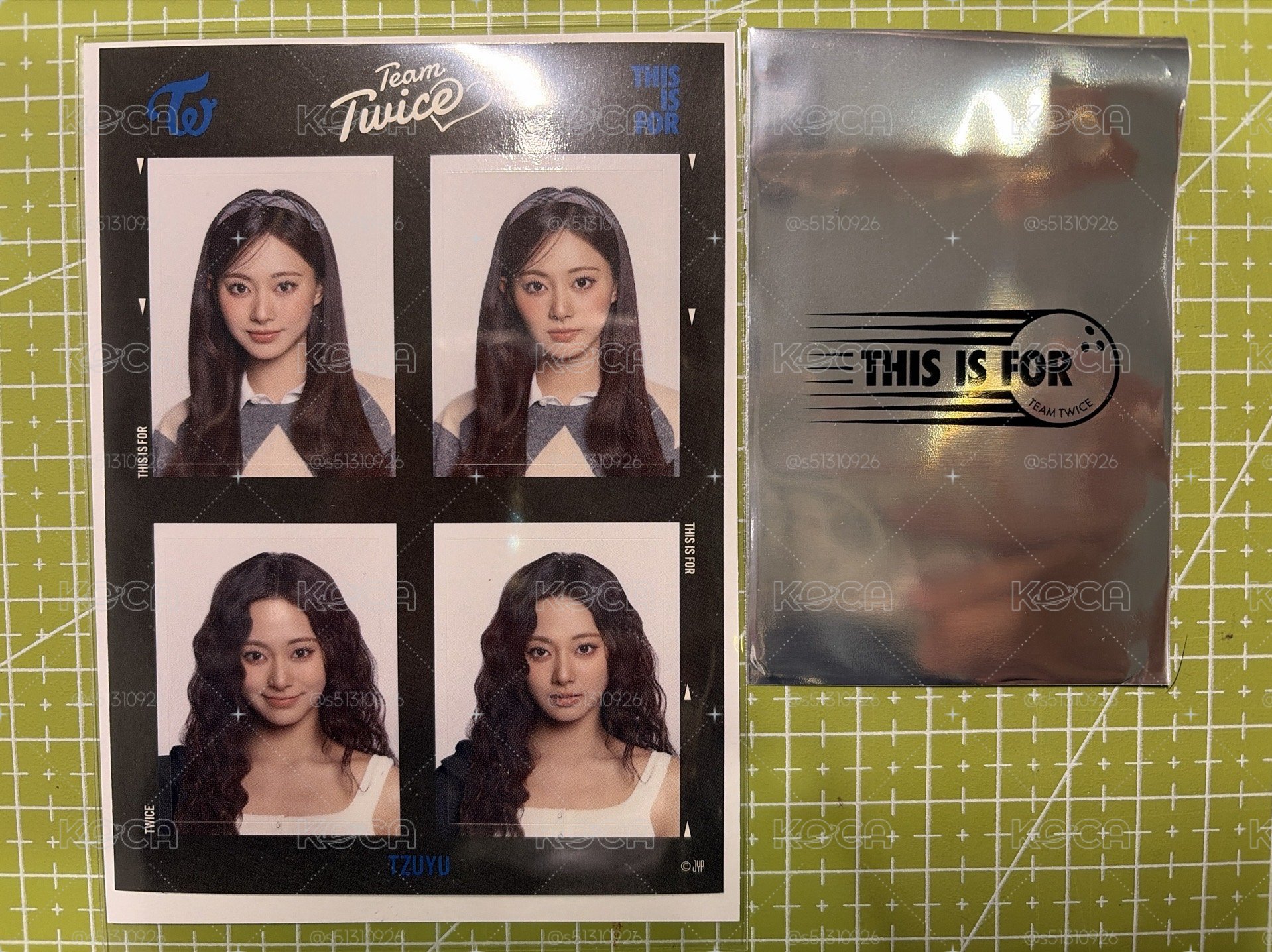 現貨❤️‍🔥TWICE 新國立 瑜 證件照貼紙 （附贈保護膜） + 隨機未拆滿額卡