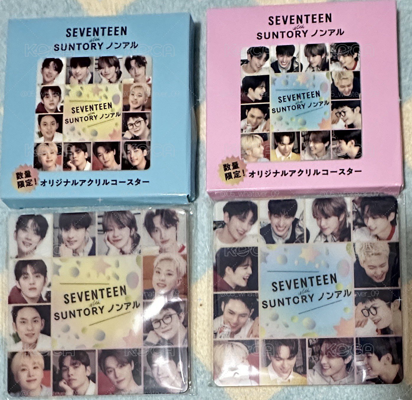 Seventeen 三得利代言 杯墊