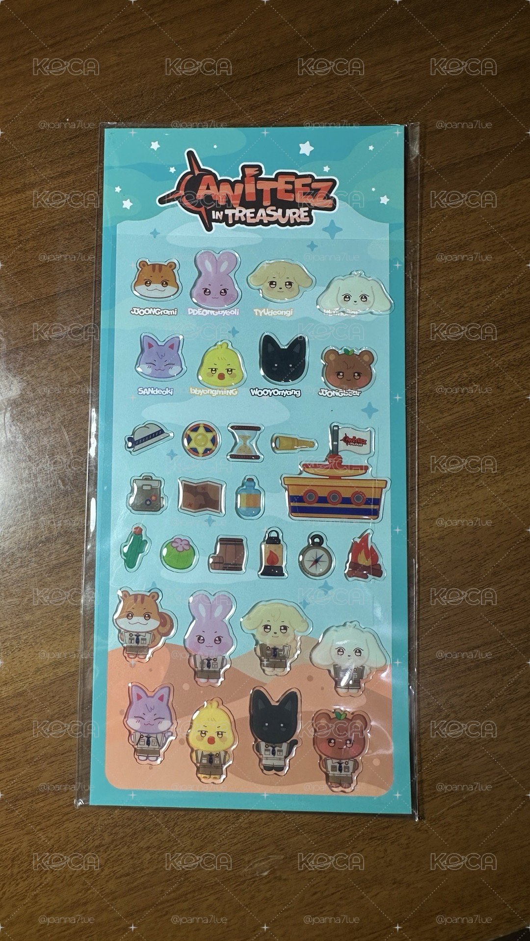 日本ANITEZZE IN TREASURE立體貼紙