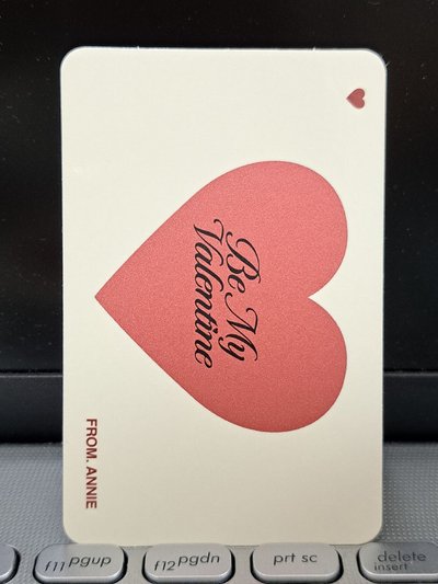 Be My Valentine 刮刮卡安