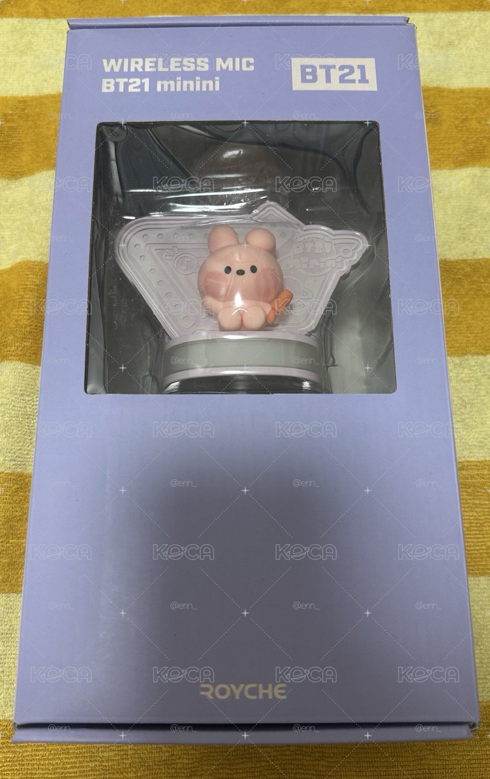 Royche 與BT21 聯名的Cooky Minini LED 無線藍牙麥克風