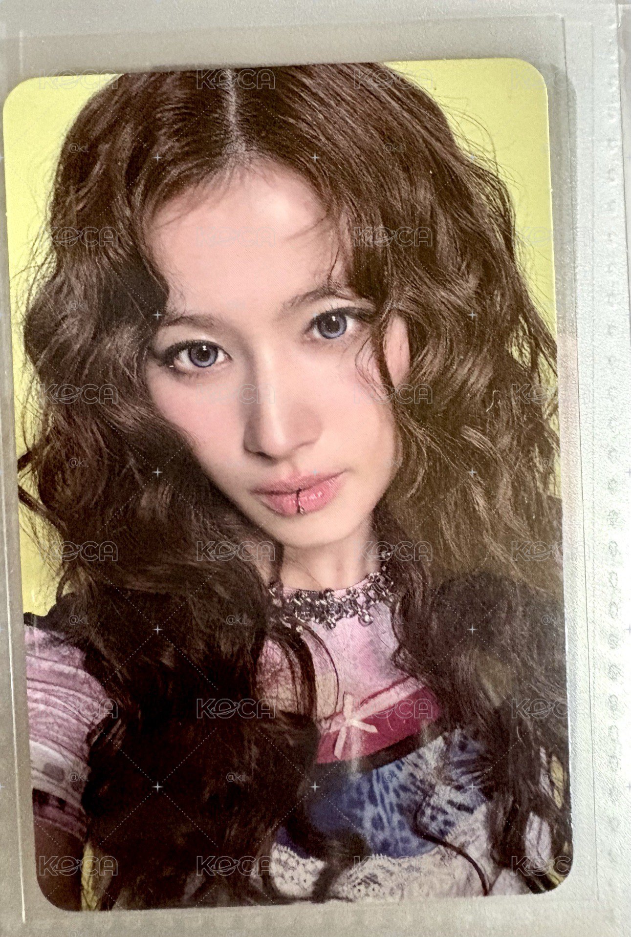 TWICE正規四 sana單封專卡 捲髮紗