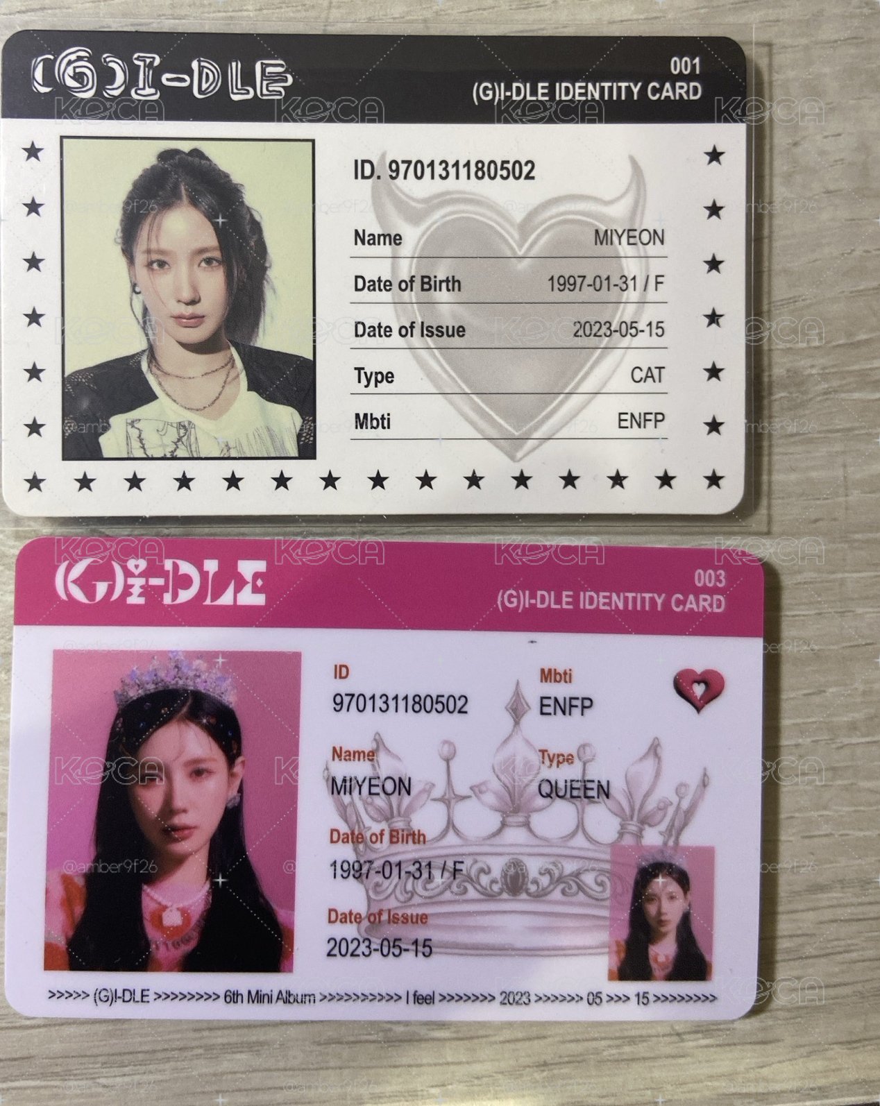 Miyeon~兩張ID卡多少都出